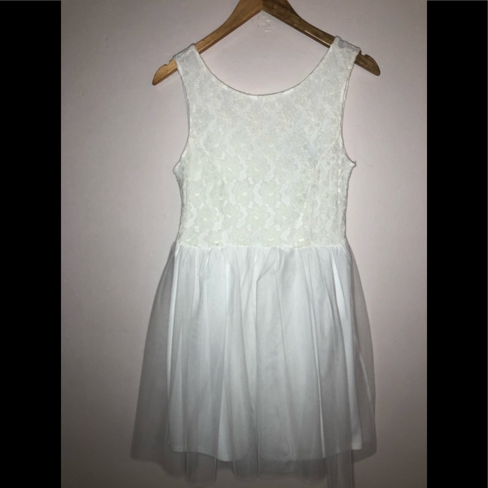 NWT Tulle skirt Mini Dress w/lace top
